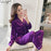 VenusFox Women's Silk Satin Pajama Set Sleepwear