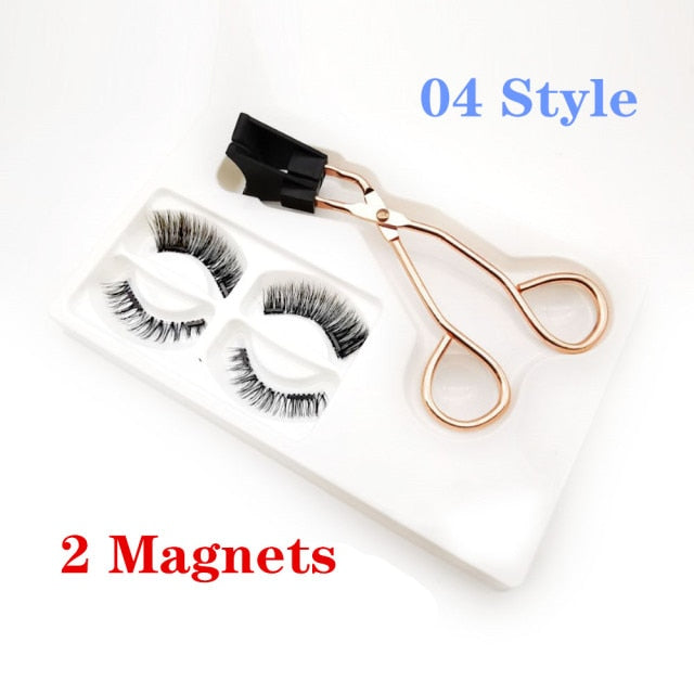 VenusFox Magnetic Eyelashes Kit Magnetic Lashes Eyeliner Magnetic Kit Magnetic False Eyelashes Clips Artificial Nature Magnetic Eyelashes