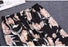 VenusFox Print Pajamas Set Silky Women 5 Piece Sleepwear Satin Lace Sleep Pajama Lounge with Belt Chest Pads Sexy Strap Home Nightwear