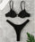 VenusFox New High Cut Bikini Push Up Swimsuit Female Swimwear Women Summer Solid Bikini set With Bra Cup Bather Bathing Suit Swim Lady