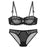 VenusFox Women's Bras Set Lace Bralette Brassiere Sexy Underwear Lingerie Tops Ultra-Thin Breathable Private Panties