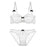 VenusFox Women's Bras Set Lace Bralette Brassiere Sexy Underwear Lingerie Tops Ultra-Thin Breathable Private Panties