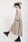 VenusFox Women Khaki Split Pleated Long  Dress New Stand Collar Sleeveless Loose Fit Fashion Tide Spring Summer 2021