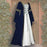VenusFox Gothic Medieval Dress Cosplay Carnival Halloween Costume for Women Retro Vestidos Court Long Robe Noble Princess Palace Party