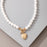 VenusFox Luxury Pearl Stone Shell Pendant Necklace for Women Summer Star Heart Chain Choker Necklace Bohemian Jewelry Gift