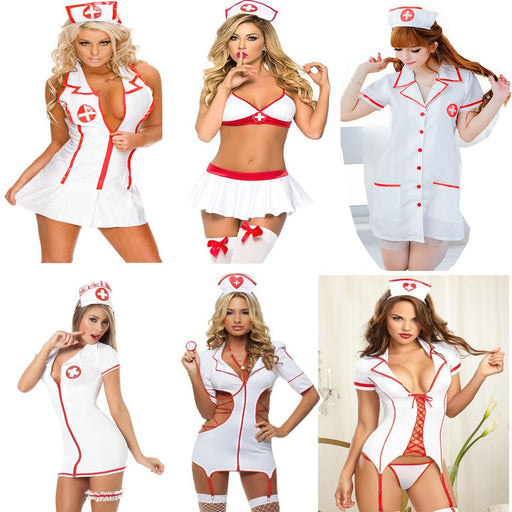 VenusFox Sexy Erotic Nurse Maid Uniform Costumes Sex Game Lingerie Suit For Adults Underwear Stockings Intimate Goods Intimacy for Two