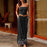 Bandeau Dress Womens Holiday Off Shoulder Long Dress Ladies Casual Solid Boho Beach Maxi Dress Sundress Summer