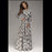VenusFox full sleeve o-neck print plaid elegant maxi dresses