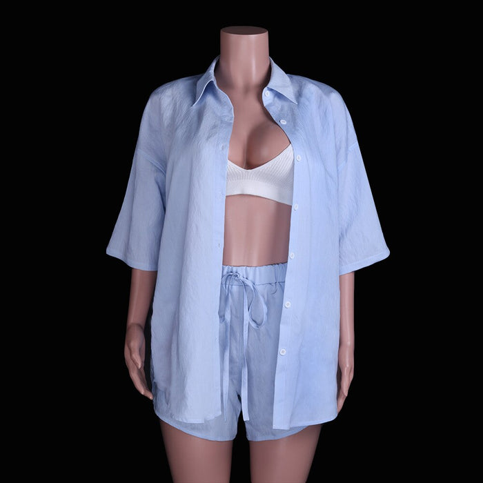 VenusFox Home Suit Women's Summer Two Piece Set Female Pajamas Lounge Sleepwear Ensembles Femme