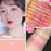 NOVO Vitality Light Feather Tricolor Gradient Blush Palette No Irritation Blusher Palette Waterproof Face Cheek Blush