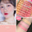 NOVO Vitality Light Feather Tricolor Gradient Blush Palette No Irritation Blusher Palette Waterproof Face Cheek Blush