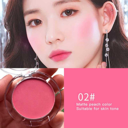 VenusFox 1 Pc 6 Colors Optional Milk Tea Blush Peach Palette Face Mineral Pigment Cheek Blusher Powder Eyeshadow Makeup