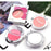 VenusFox 1 Pc 6 Colors Optional Milk Tea Blush Peach Palette Face Mineral Pigment Cheek Blusher Powder Eyeshadow Makeup