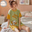 VenusFox New Knitted Cotton Women's Pajama Set Couple Cartoon Nightwear Sets Women Pajamas Lovely Sleepwear M-2XL Home Fashion