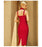 Venusfox Red Halter Midi Bandage Dress For Women Sexy Sleeveless Club Celebrity Evening Runway Party Dress