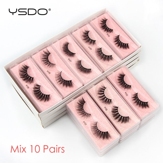 VenusFox Wholesale Lashes Dramatic 3D Mink Eyelashes Bulk 4/10/50/100/200 Pcs Natural Mink Lashes Long False Eyelashes Makeup Faux Cils