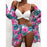 VenusFox  Sexy Bikinis And Cover Set Women Swimsuit Printed Swimwear High Waist Summer Strappy Bathing Suit Beach Wear Biquini Female