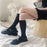 VenusFox Woman Socks Cute Black White Velvet Lolita Long Socks Solid Color Knee High Socks Fashion Kawaii Cosplay Sexy Nylon Stockings