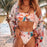 VenusFox Bandage Bikinis Mujer Swimwear Women Swimsuits 2020 Bikini Set Adjustable Swim Bathing Suit Two Pieces Beachwear Floral Biquinis