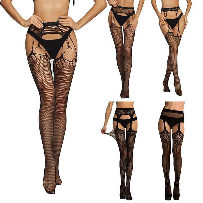 VenusFox Summer Lady Fashion Sexy Women Stylist Fashion Lace Top Tights Thigh High Stockings Fishnet Nightclubs Pantyhose Over Knee Socks