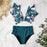 VenusFox High Waist Bikini 2021 Ruffle Swimwear Women Print Sexy Swimsuit Push Up Bikinis Plus Size Bathing Suits Floral Beach Wear