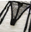 VenusFox Women Sexy Lingerie Sets with Garter Belt Lace Push Up Bras G-string Panties Transparent Temptation Erotic Underwear Black