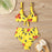 VenusFox Bikinis 2021 Women High Waist Swimsuit Solid Summer Swimwear Swimming Suit Beachwear Bathing Biquine Bandeau