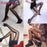 VenusFox Transparent Silk Stocking Fashion Stockings Casual Cotton Thigh High Over Knee Acrylic High Socks Girls Womens Long Knee Sock