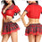 VenusFox New Women's Underwear Cosplay Schoolgirl Erotic Costume V-Neck Lingerie Tops+Mini Sexy Skirt Role Play Party Sexy School Uniform