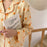 VenusFox Cotton Home Suits Korean Sleepwear Orange Print Pajamas for Women Summer