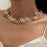 VenusFox Punk Crystal Miami Cuban Chain Butterfly Necklace for Women Kpop Luxury Rhinestone Thick Choker Necklace Fashion Jewelry Gifts