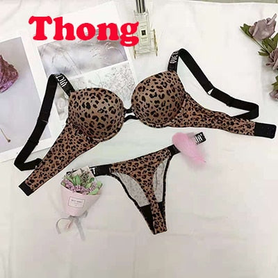 VenusFox Thong Secret Rhinestone Bikini Lingerie Briefs Set Panty 2 Piece Underwear Set Push Up Adjustable Sexy Bra Suit