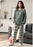 VenusFox Oversized Women Home Wear Lounge Clothes Long Sleeve Pajamas Sets Cotton Sleepwear Girls woman's pajama