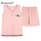 VenusFox Hot Sleeveless Two Piece Set Summer Green Silk Pajama Sets for Women Cotton PJS Fashion Soft Sleepwear Korean Kawaii Nightwear