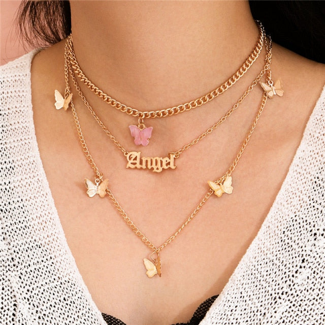 VenusFox Goth Pearl Choker Necklace Gold Color Lasso Pendants Women Jewelry On The Neck Chain Beads Necklace