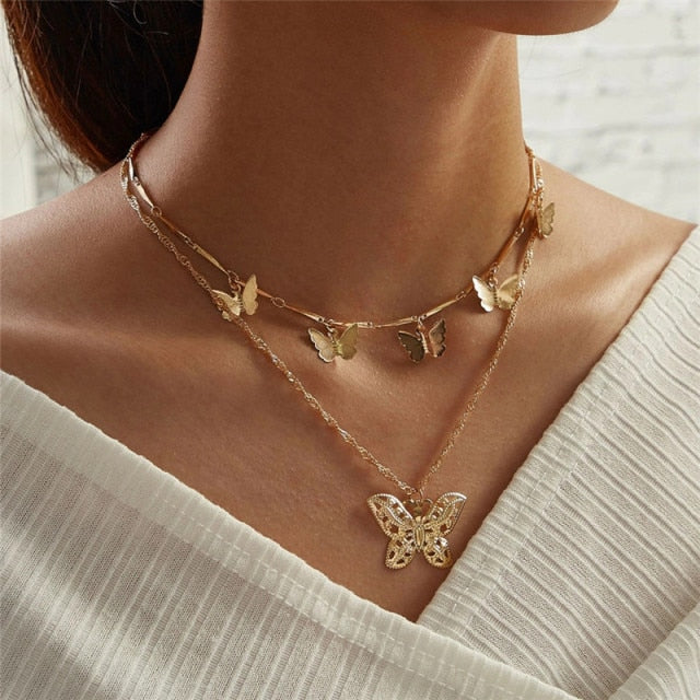 VenusFox Goth Pearl Choker Necklace Gold Color Lasso Pendants Women Jewelry On The Neck Chain Beads Necklace