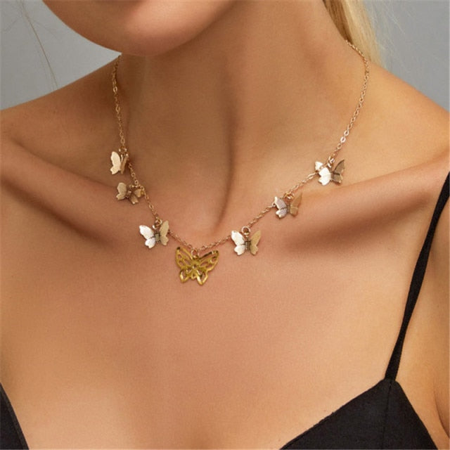 VenusFox Goth Pearl Choker Necklace Gold Color Lasso Pendants Women Jewelry On The Neck Chain Beads Necklace