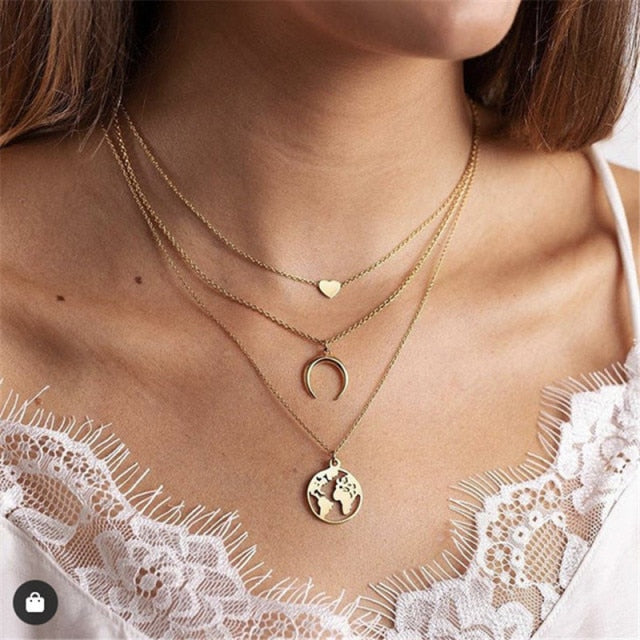 VenusFox Goth Pearl Choker Necklace Gold Color Lasso Pendants Women Jewelry On The Neck Chain Beads Necklace