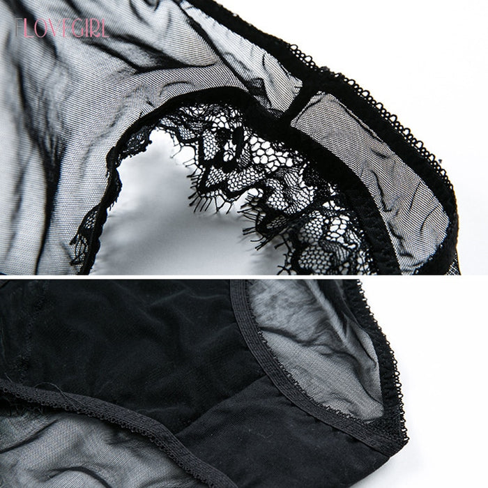 VenusFox Top French Bra Set Lingerie Push Up Brassiere Ultra-thin Lace Underwear Set Sexy Transparent Panties For Women underwear