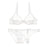 VenusFox Large size big breasts bras sexy lace perspective elastic underwear comfortable see through briefs bra+panties+thong 3 pcs/pack