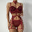 VenusFox Sexy Lingerie Set Sex Corset Bra G-String Women's Underwear See Through Lace Lenceria Mujer