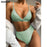 VenusFox Push Up Bikinis Women's Swimsuits High Waist Swimwear Women 2021 Ribbed Biquini Bathing Suits Sexy Brazilian Bikini Set
