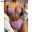 VenusFox Push Up Bikinis Women's Swimsuits High Waist Swimwear Women 2021 Ribbed Biquini Bathing Suits Sexy Brazilian Bikini Set