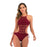 VenusFox new solid color one-piece swimsuit sexy lace hollow bikini swimsuit all-in-one beachwear ladies swimsuit