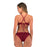 VenusFox new solid color one-piece swimsuit sexy lace hollow bikini swimsuit all-in-one beachwear ladies swimsuit