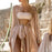 VenusFox Women Golden Beach Long Maxi Dress Bikini Cover Up Cardigan Swimwear Bathing Suit Beachwear Summer Cover Ups Dresses