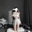 VenusFox Anime Cospaly Bride Honeymoon Costumes Wedding Girl Sexy Pajamas Thin Perspective Bra and Panty Bridal Sleepwear Sexy Lingerie