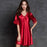 VenusFox Women's Silk Satin Sleepwear Lace Sexy Short Sleeve Nightdress Female Clothing Homewear Nightwear Transparent Nightgown Pajamas