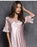 VenusFox Women's Silk Satin Sleepwear Lace Sexy Short Sleeve Nightdress Female Clothing Homewear Nightwear Transparent Nightgown Pajamas