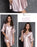 VenusFox Women's Silk Satin Sleepwear Lace Sexy Short Sleeve Nightdress Female Clothing Homewear Nightwear Transparent Nightgown Pajamas